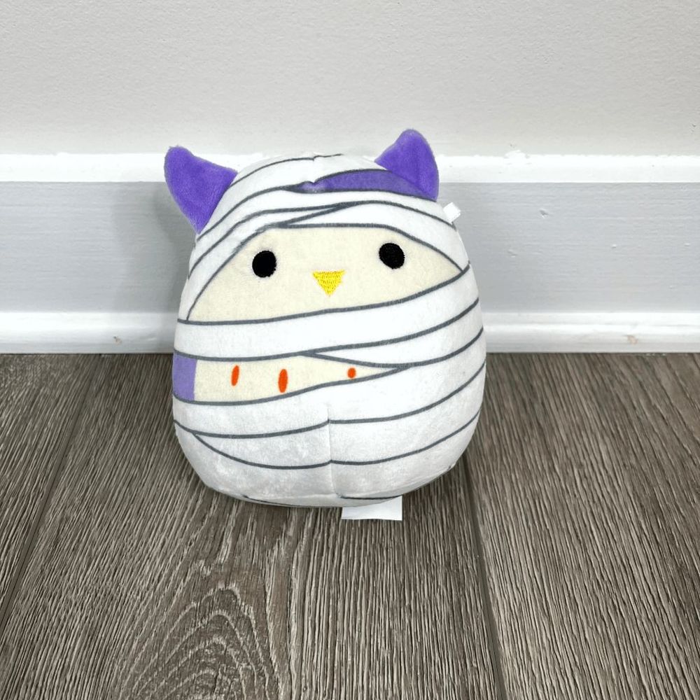 Squishmallows Halloween Holly Owl Mummy Plush 2021 6" Purple Bird Decoration Toy
